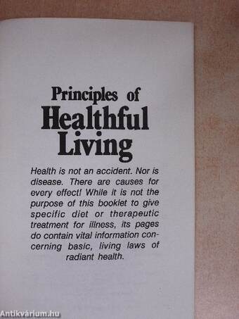 Principles of Healthful Living