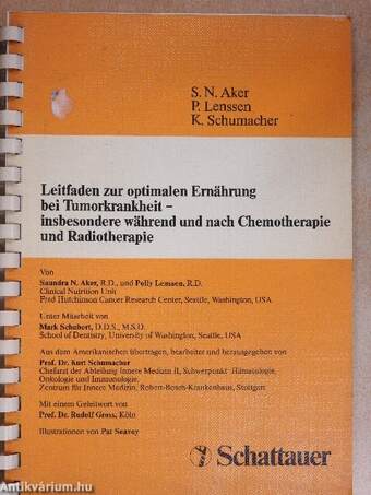 Leitfaden zur optimalen Ernährung bei Tumorkrankheit - insbesondere während und nach Chemotherapie und Radiotherapie