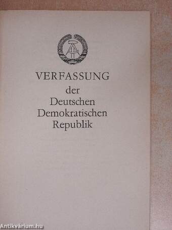 Verfassung der Deutschen Demokratischen Republik