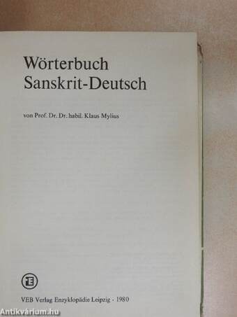 Wörterbuch Sanskrit-Deutsch