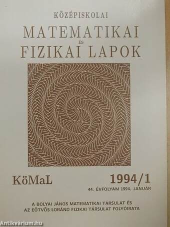 Középiskolai matematikai és fizikai lapok 1994. január-december