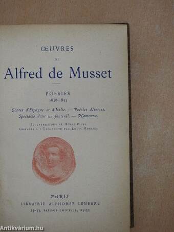 Oeuvres de Alfred de Musset