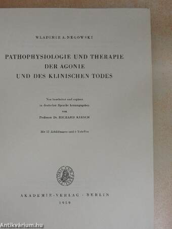 Pathophysiologie und Therapie der Agonie und des Klinischen Todes