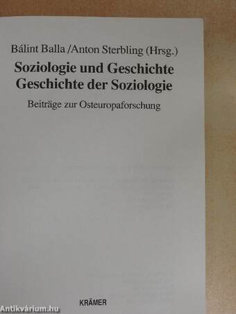 Soziologie und Geschichte-Geschichte der Soziologie