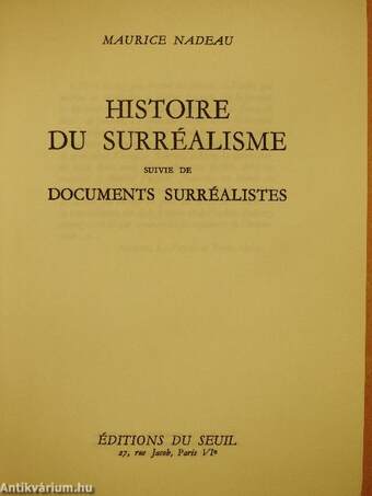 Histoire du Surréalisme