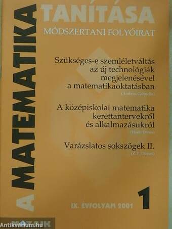 A matematika tanítása 2001/1-5.