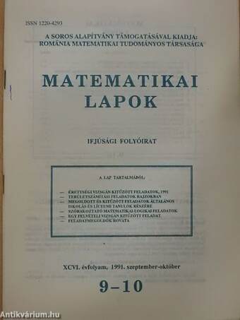 Matematikai Lapok 1991. szeptember-október