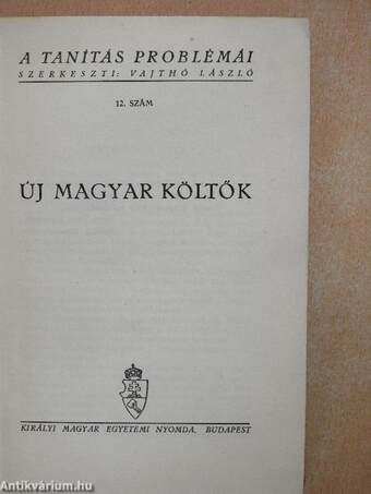 Új magyar költők I.