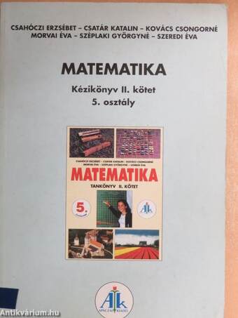 Matematika 5/II. - Tanári kézikönyv