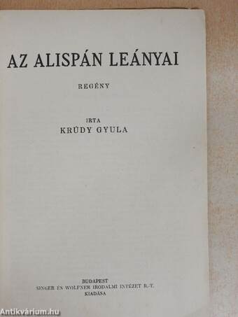 Az alispán leányai