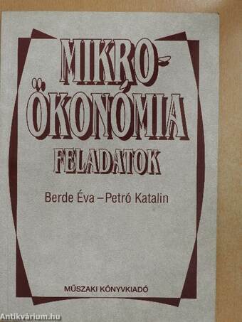 Mikroökonómia feladatok