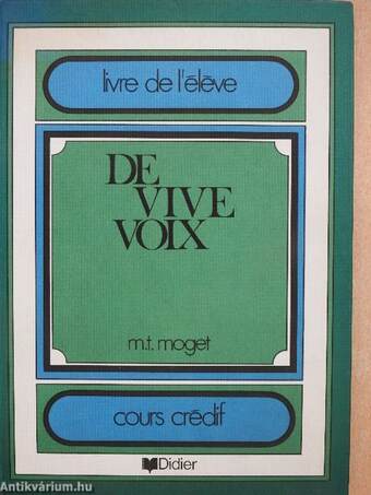 De Vive Voix - Livre de l'éléve