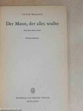 Der Mann, der alles wußte