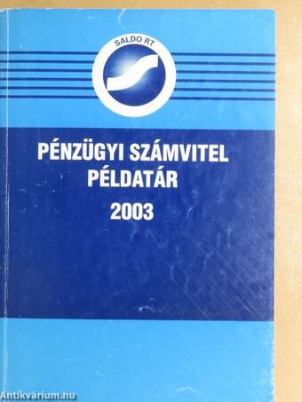 Pénzügyi számvitel példatár 2003