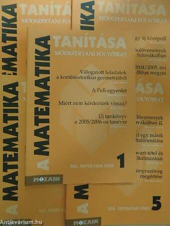 A matematika tanítása 2005/1-5.