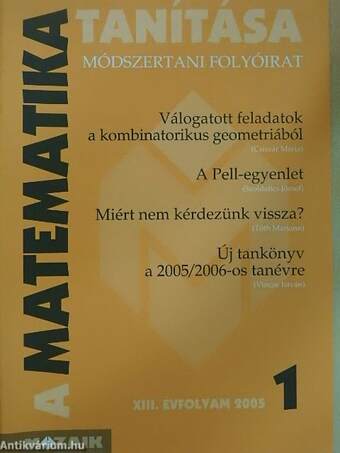 A matematika tanítása 2005/1-5.