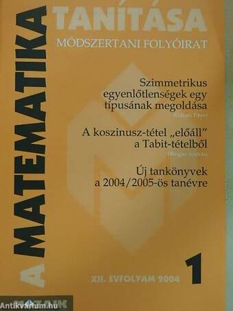 A matematika tanítása 2004/1-5.