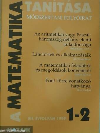 A matematika tanítása 1999/1-5.