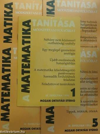 A matematika tanítása 1996/1-5.