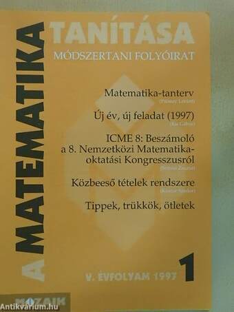 A matematika tanítása 1997/1-5.