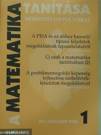 A matematika tanítása 2008/1-5.