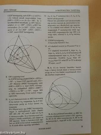 A matematika tanítása 2011/1-4.