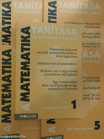 A matematika tanítása 2009/1-5.