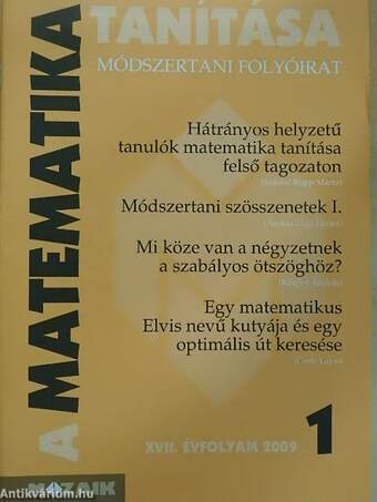 A matematika tanítása 2009/1-5.