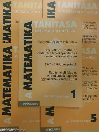 A matematika tanítása 2000/1-5.