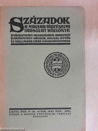 Századok 1942. november-december