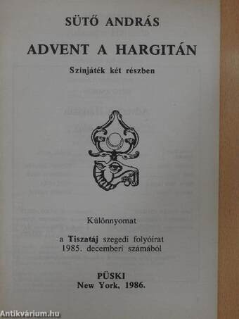 Advent a Hargitán