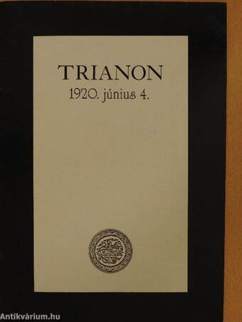 Trianon 1920. június 4.