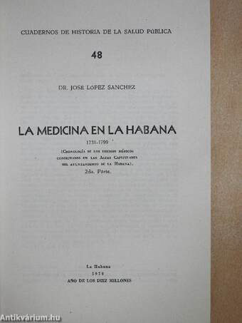 La medicina en la Habana I-II