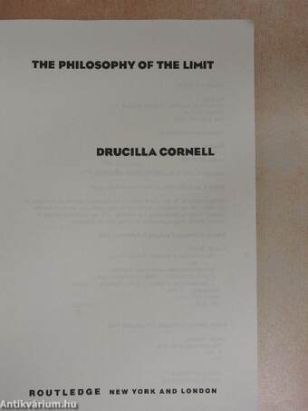 The philosophy of the Limit