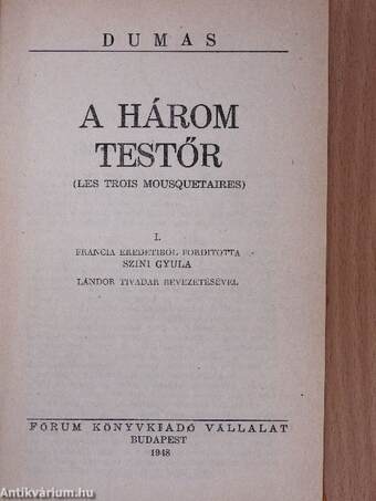 A három testőr I-IV.