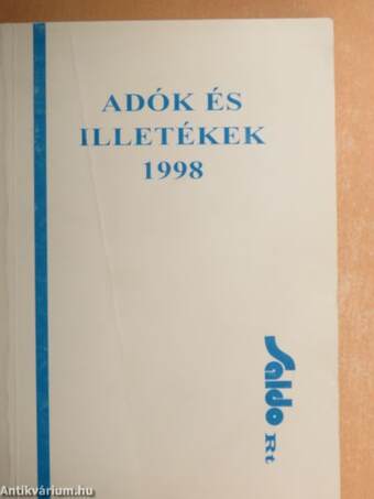 Adók és illetékek 1998