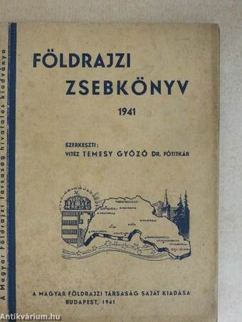 Földrajzi zsebkönyv 1941.