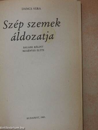 Szép szemek áldozatja