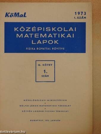 Középiskolai matematikai lapok 1973/1-10.