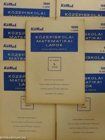 Középiskolai matematikai lapok 1980. 1-10.szám