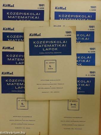 Középiskolai matematikai lapok 1981. 1-10.szám