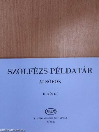 Szolfézs példatár - Alsófok II.