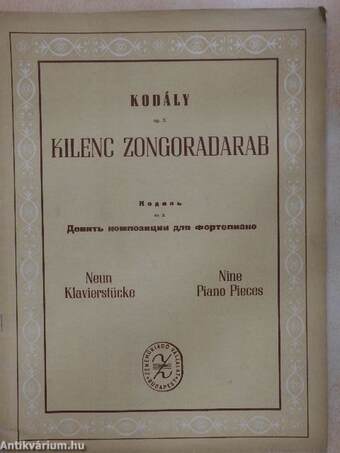 Kilenc zongoradarab