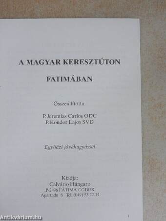 A magyar keresztúton Fatimában