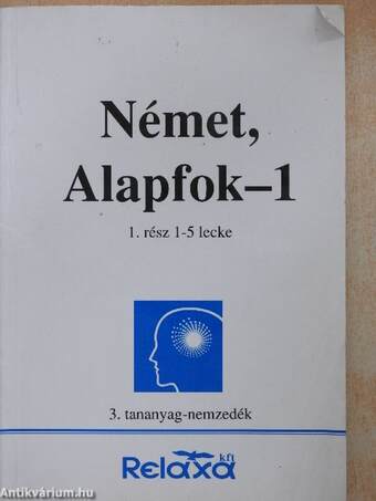 Német, Alapfok-1 1. rész