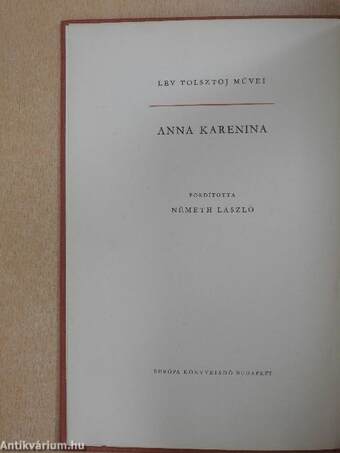 Anna Karenina I-II.