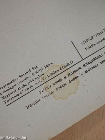 Univerzum 1962. (nem teljes évfolyam)