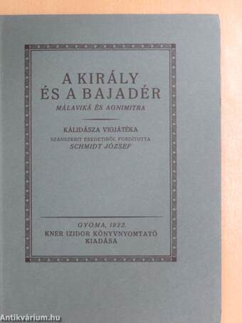 A király és a bajadér