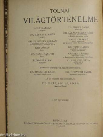 Tolnai Világtörténelme 6. - A középkor I.