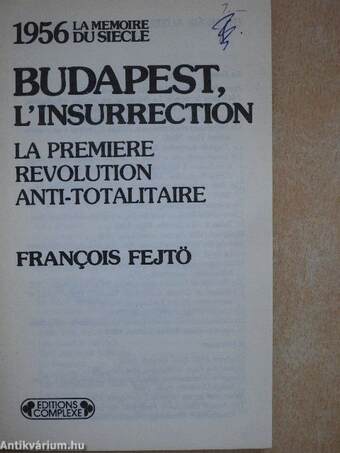 1956 Budapest, l'insurrection